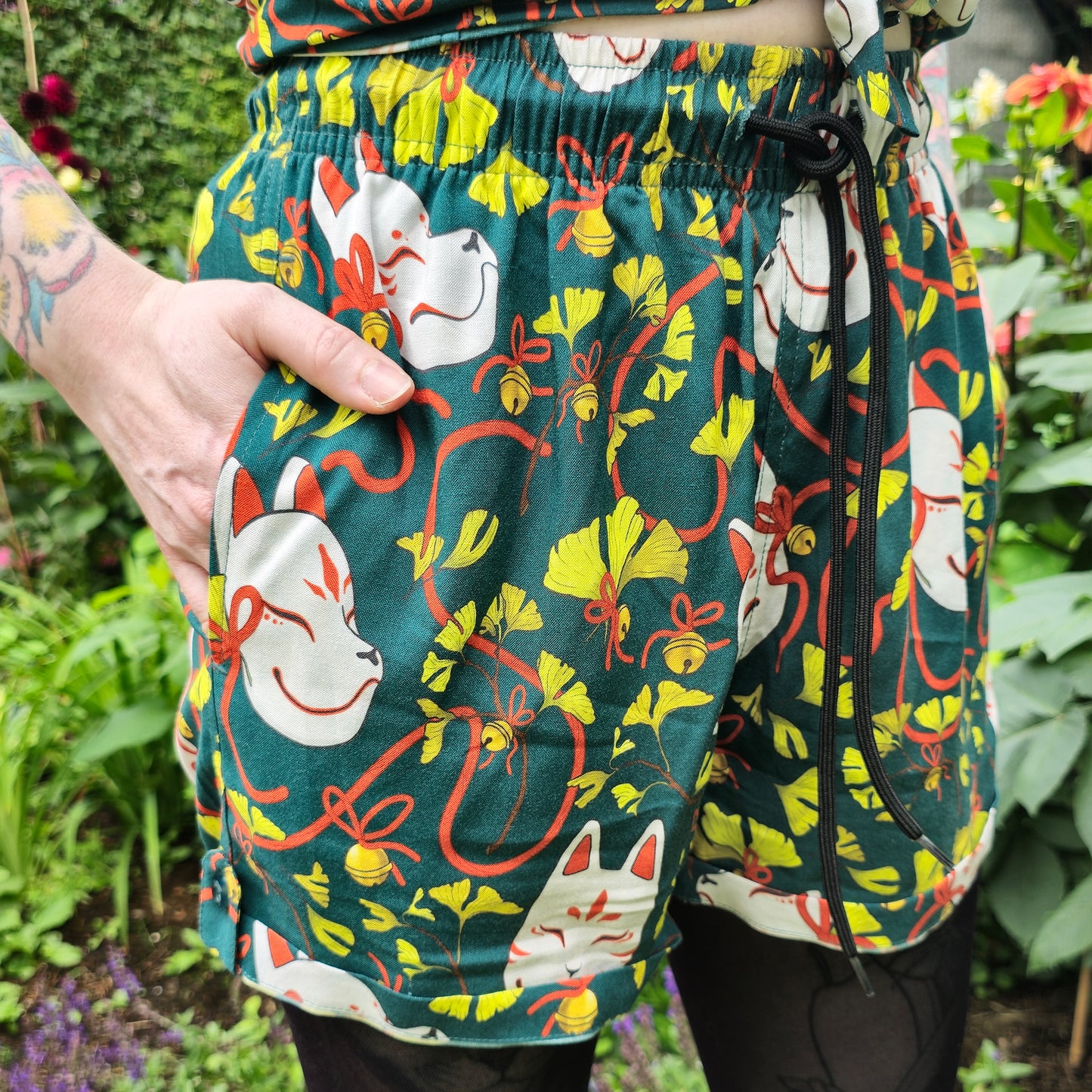 Ginkgo Kitsune - Shorts