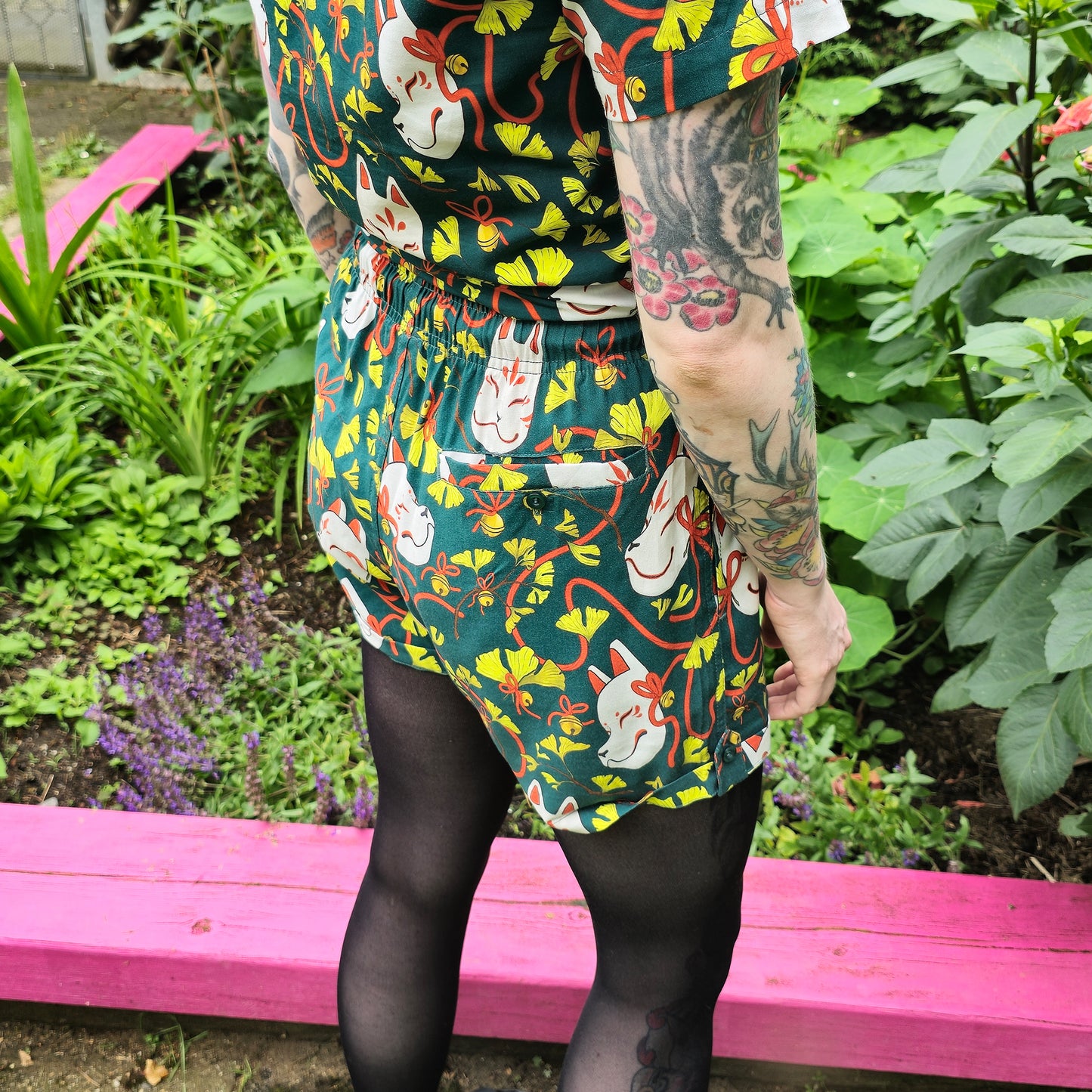 Ginkgo Kitsune - Shorts