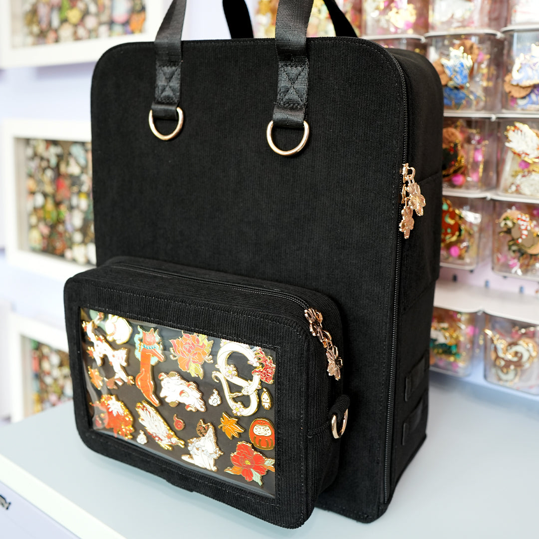 Black Ita Bag Backpack [GOLD HARDWARE] – Katzenjammerpins