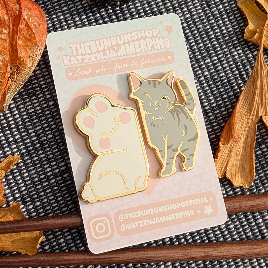 BFF Pin Set - Collaboration with TheBunBunShop