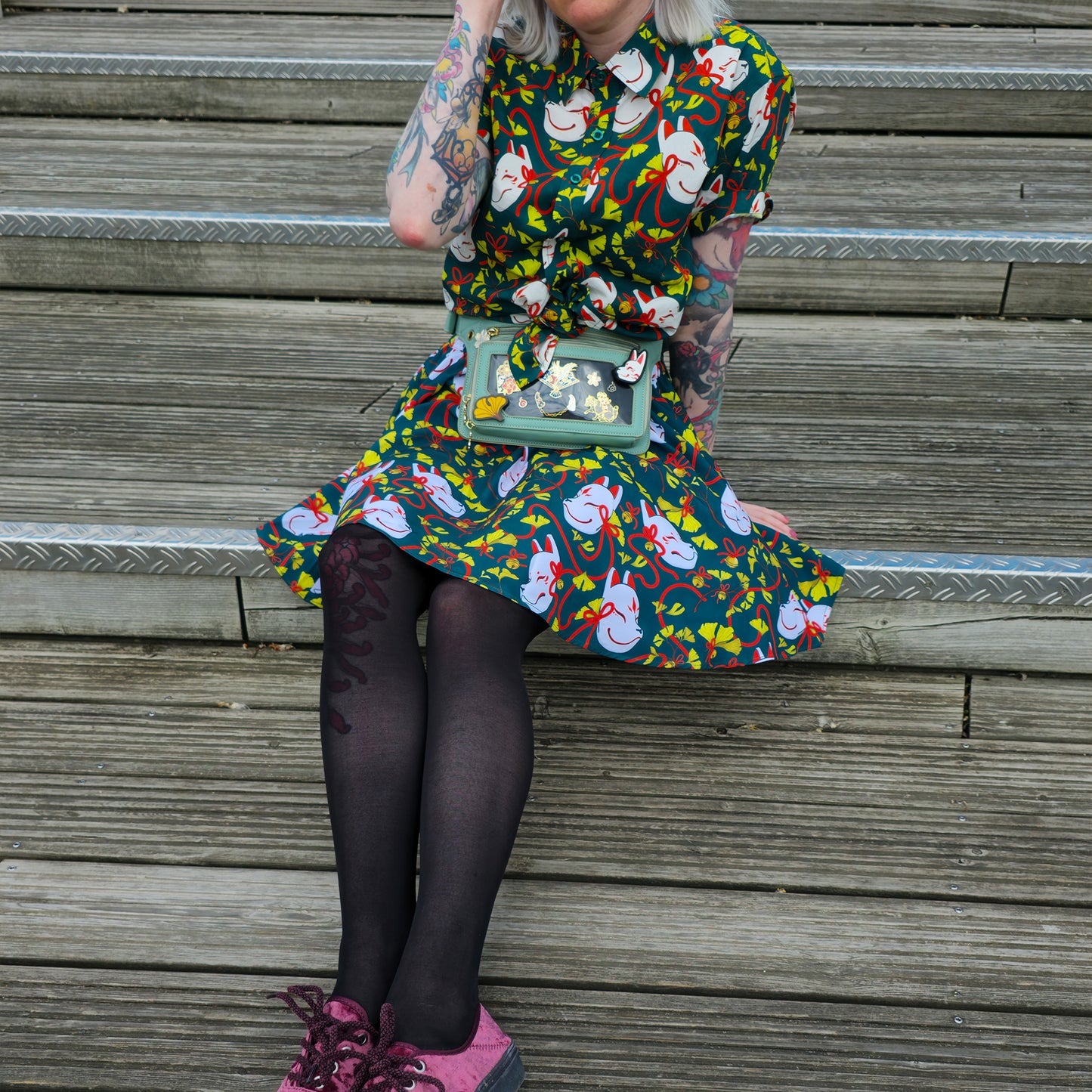 Ginkgo Kitsune - Skirt