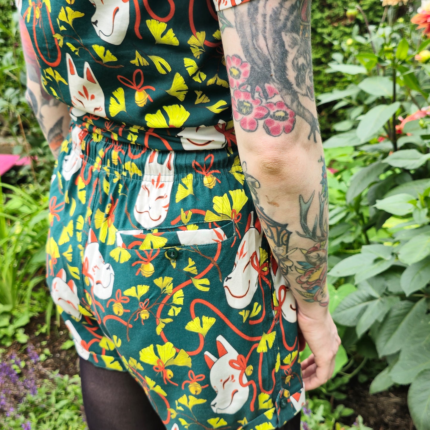 Ginkgo Kitsune - Shorts