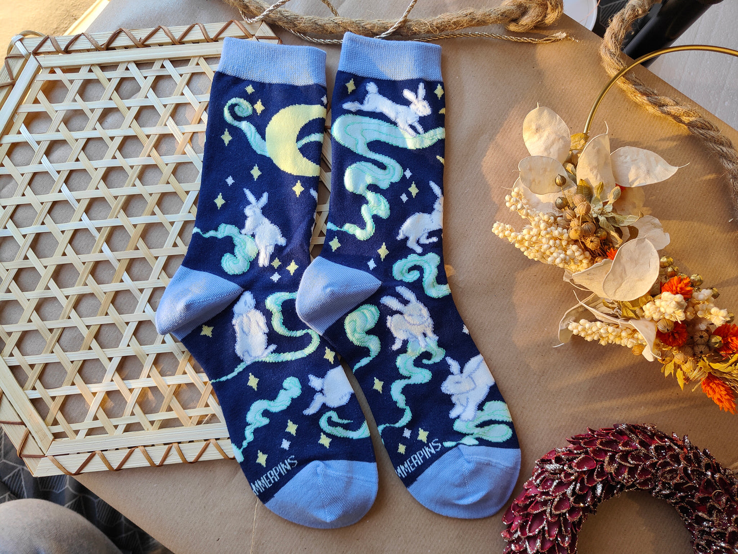 Luna Bunny - Art Socks