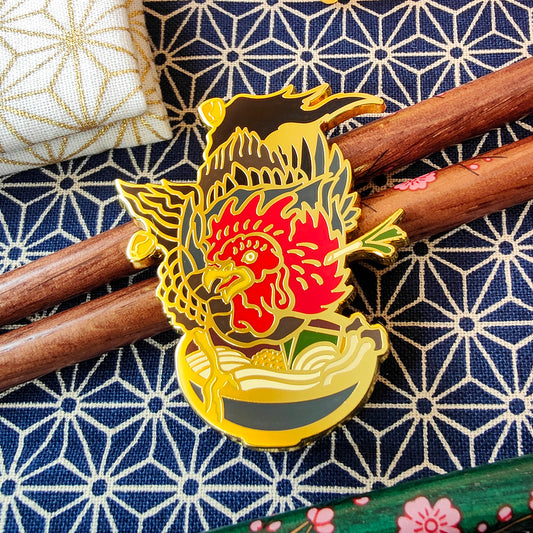 Rooster Ramen Master - Hard Enamel Pin