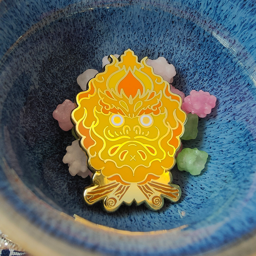 Akurojin-no-hi Yokai Fire - Hard Enamel Pin