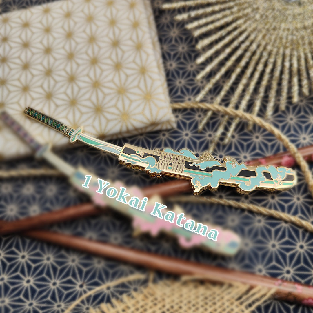 Slider Pin - Oopsie Version: Samurai's Katana