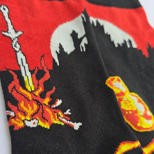 Dark Soles - Art Socks