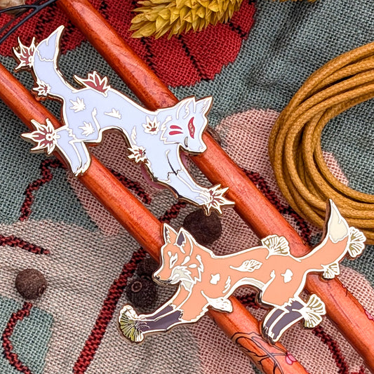 Maple and Ginkgo Foxes