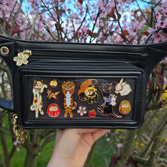 Ita Bag Black / Gold / Large Window