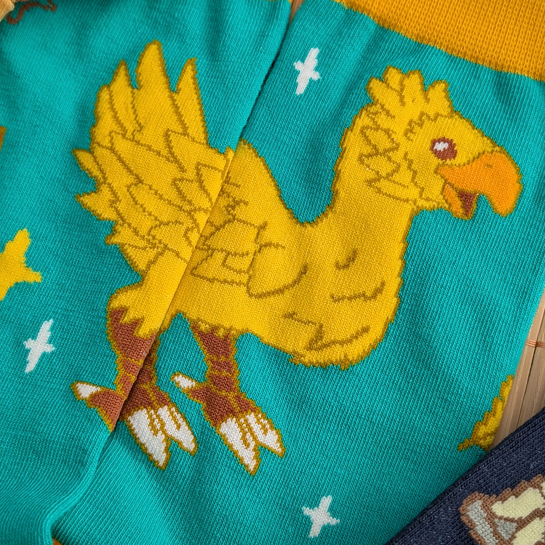 Gold Saucer - Art Socks