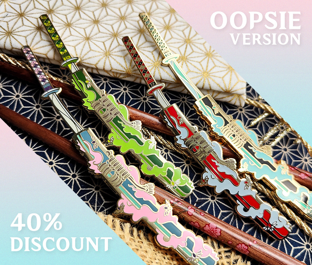 Slider Pin - Oopsie Version: Samurai's Katana