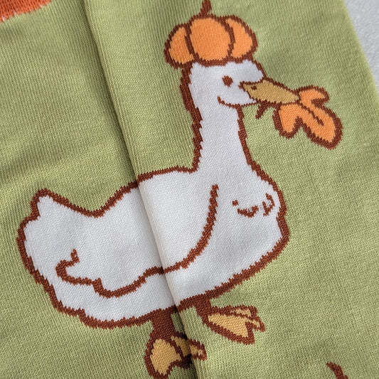 Pumpking Duck - Art Socks