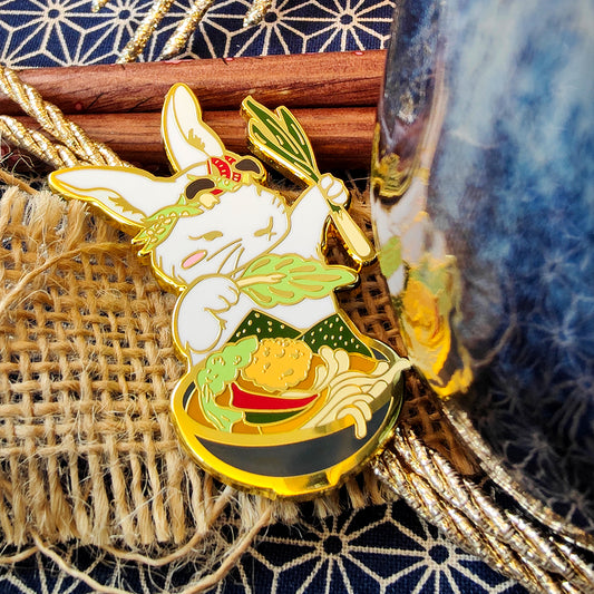 Rabbit Ramen Master - Hard Enamel Pin
