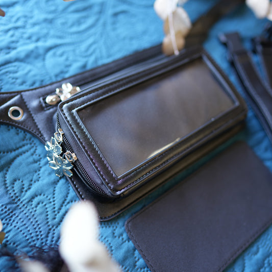 Ita Bag Black / Silver / Large Window