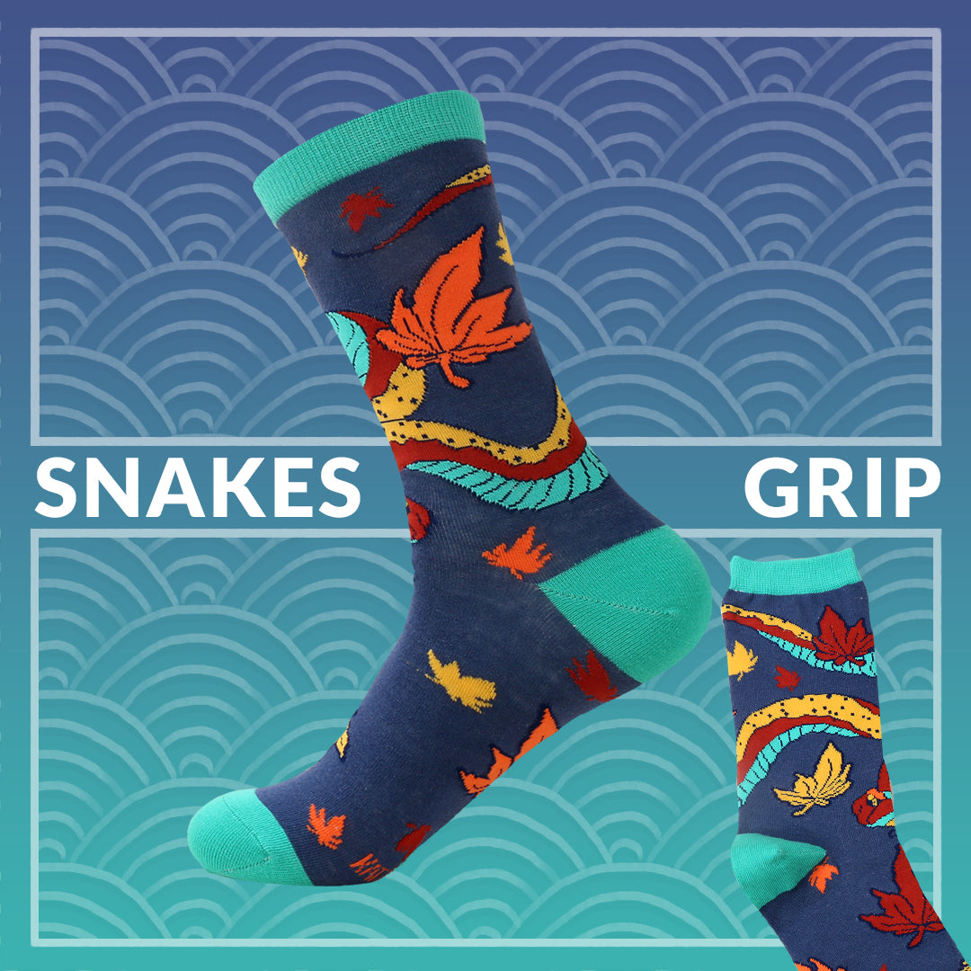 Snakes Grip - Art Socks