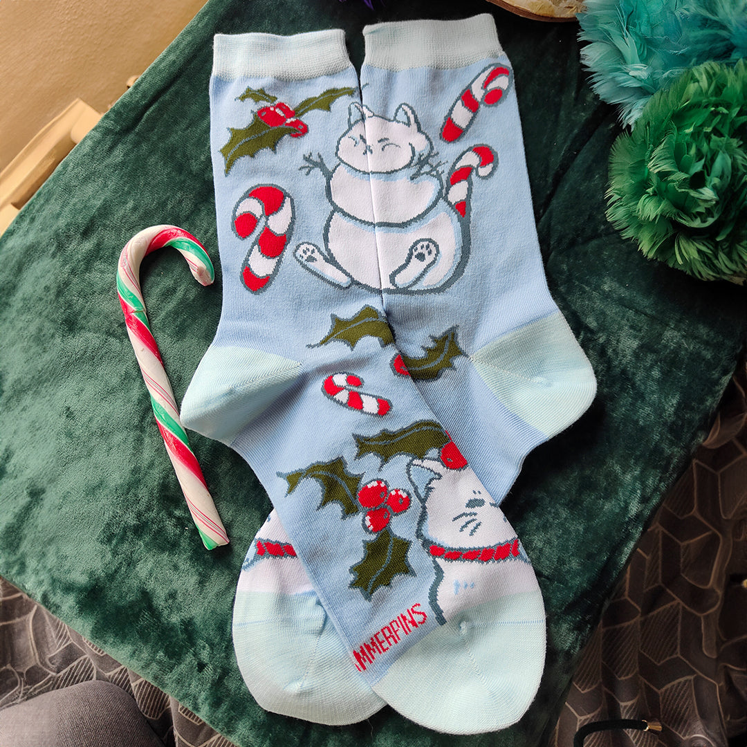 XMAS Cat - Art Socks