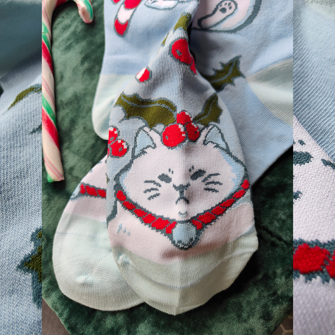 XMAS Cat - Art Socks