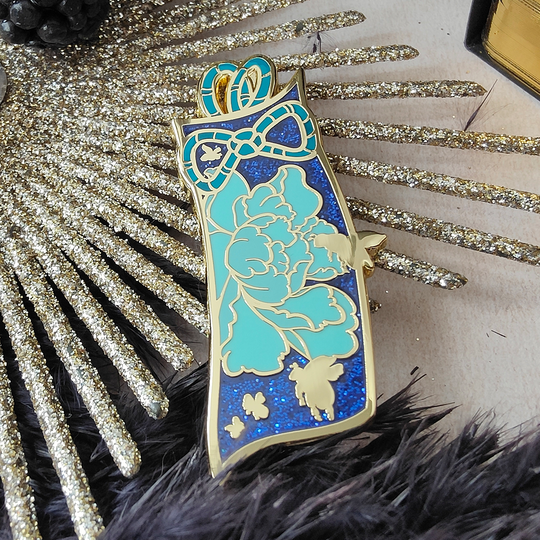 Bee-You Charm Blue + Glitter
