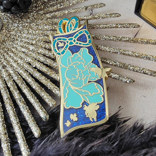 Bee-You Charm Blue + Glitter