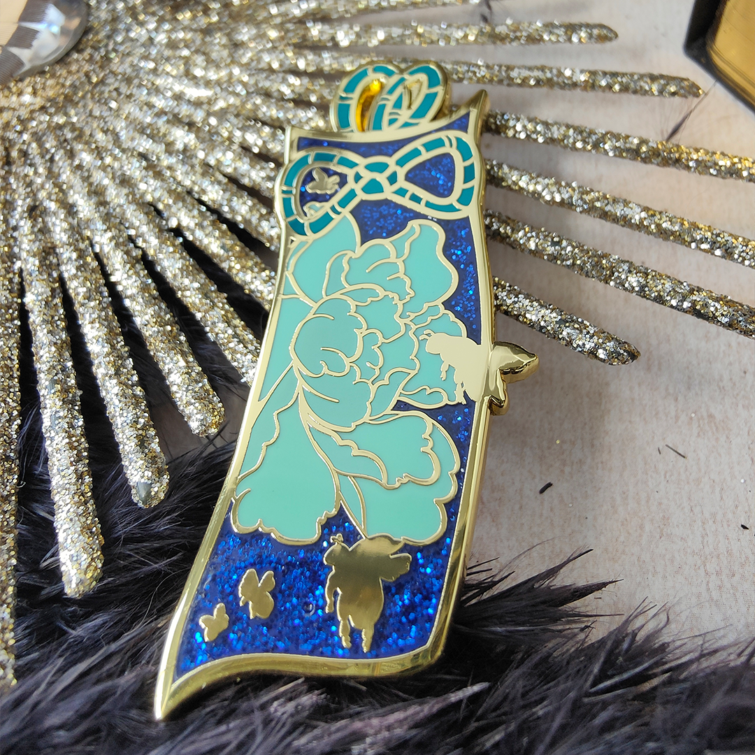 Bee-You Charm Blue + Glitter
