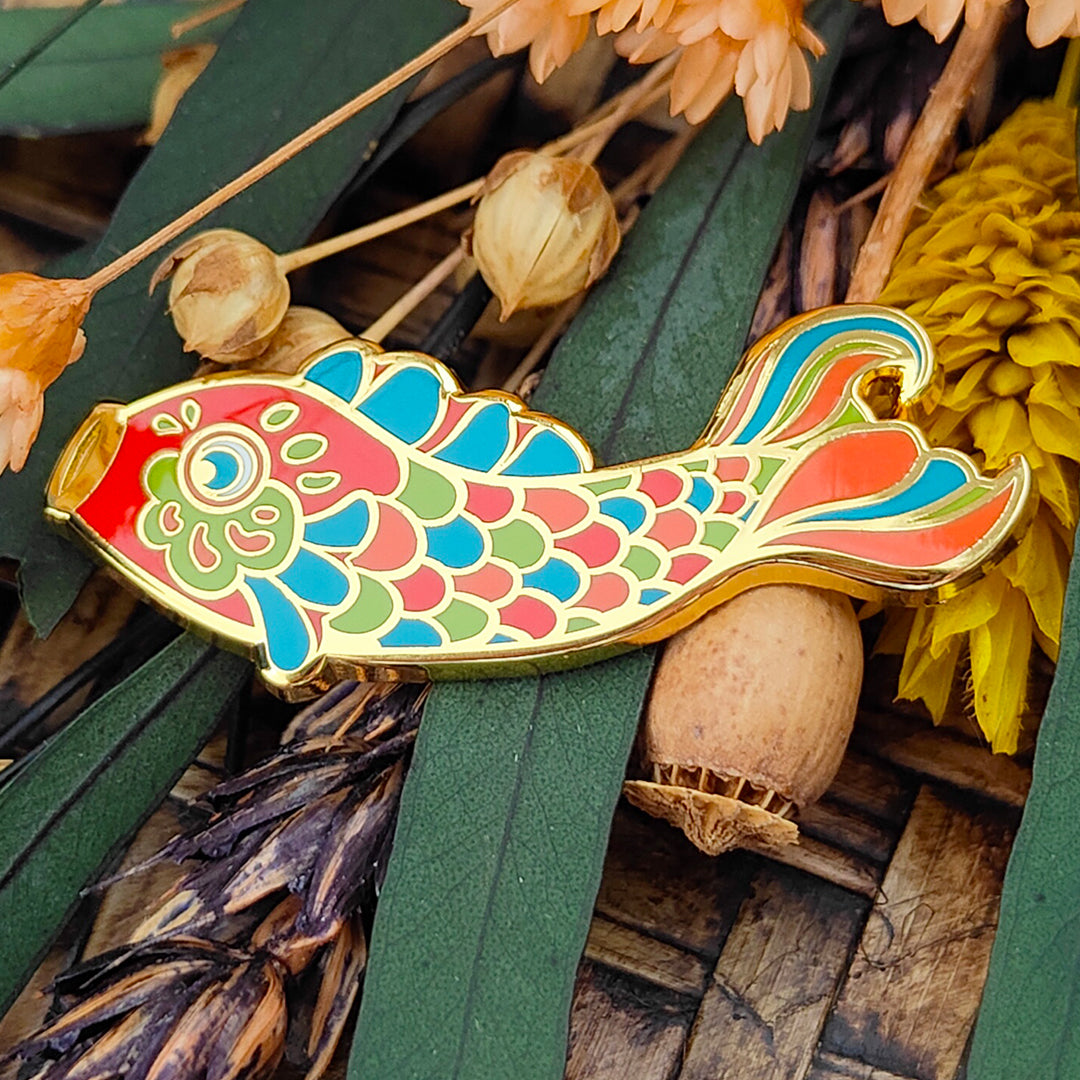 Koi-Nobori Charm Blue
