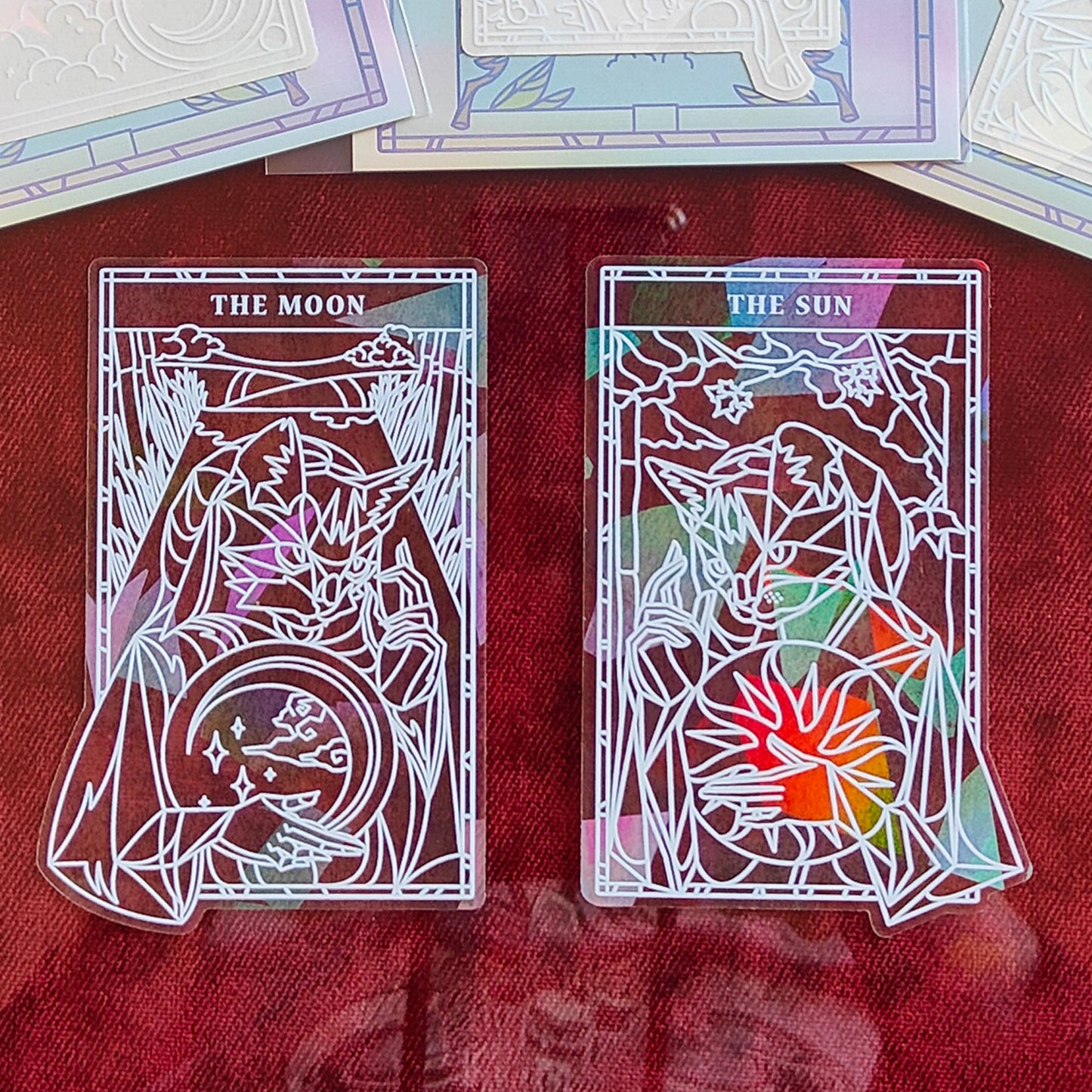 Suncatcher Decal - The Sun Tarot - Rainbow Lights