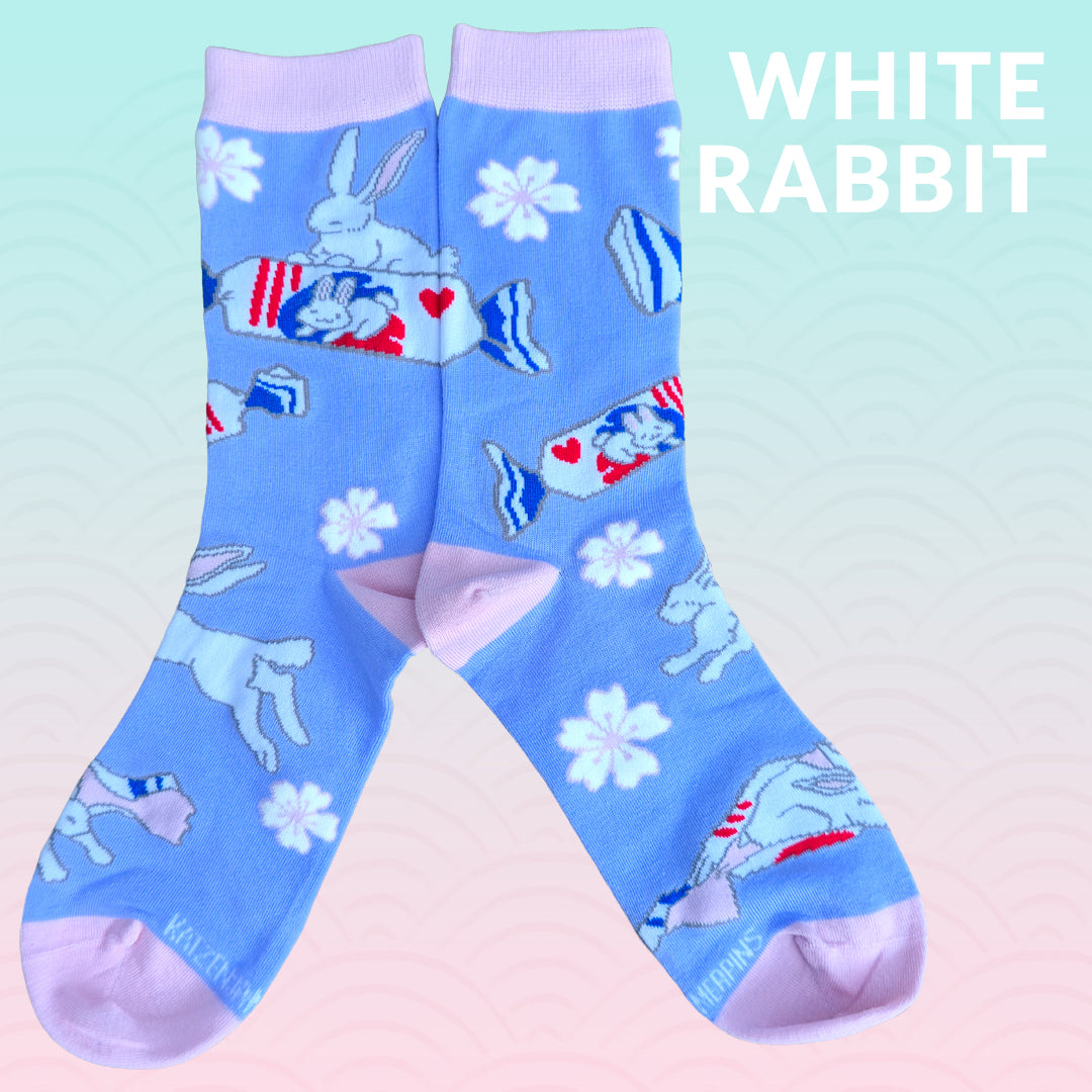 White Rabbit - Art Socks