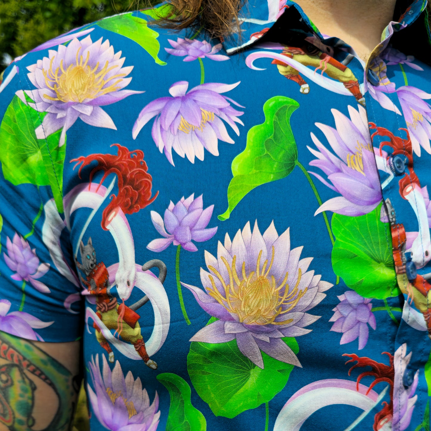 Lotus Samurai - Button Up Shirt [PRE ORDER]