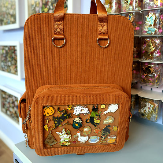 Mustard Ita Bag Backpack [GOLD HARDWARE]