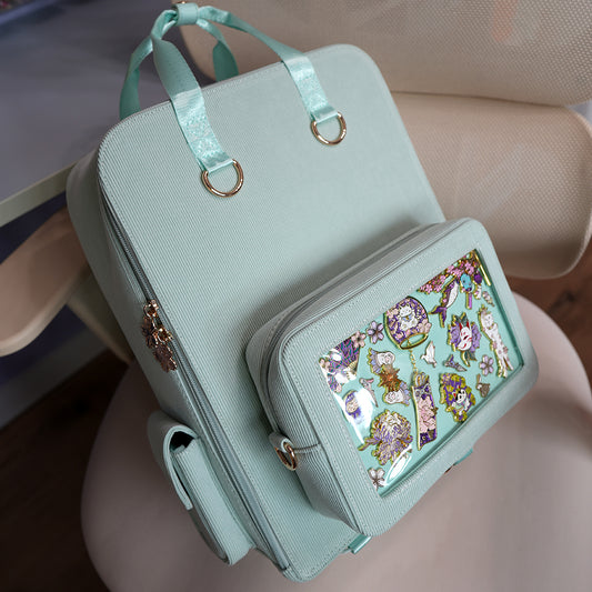 Mint Ita Bag Backpack [GOLD HARDWARE]