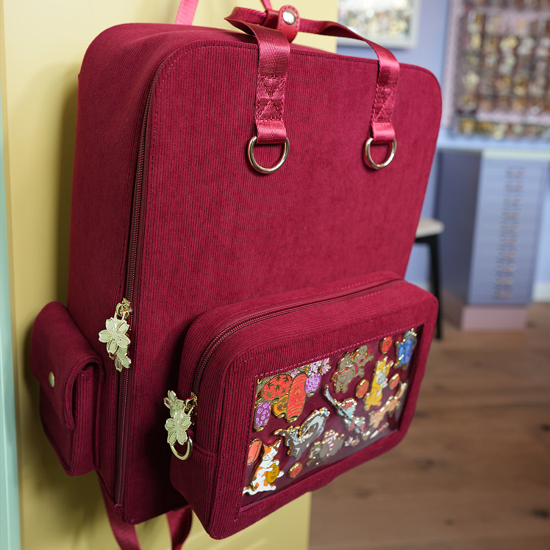 Red Ita Bag Backpack [SILVER HARDWARE]