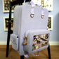 Purple Blue Ita Bag Backpack [GOLD HARDWARE]
