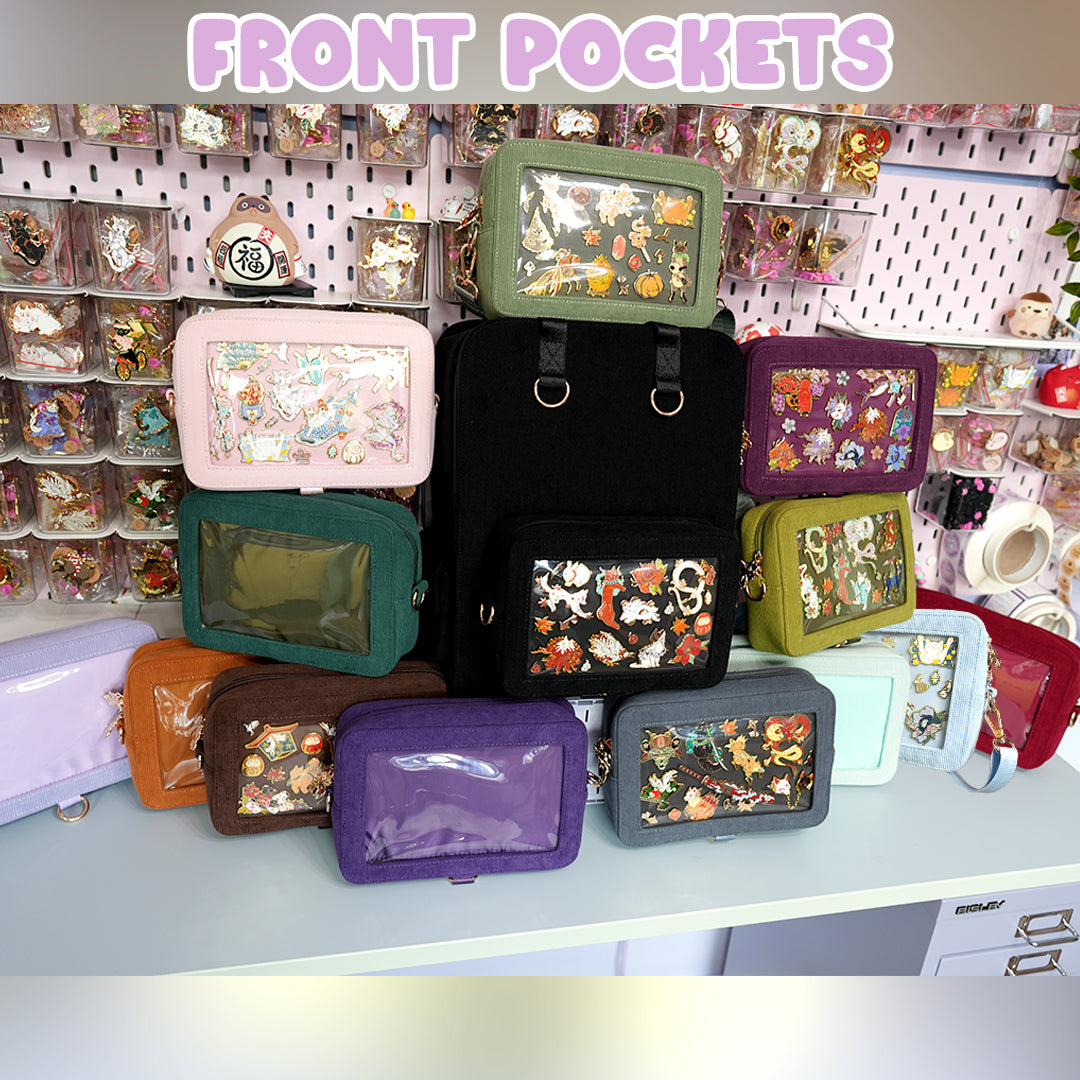 Front Pockets for your Ita Bag Backpack [SILVER HARDWARE]