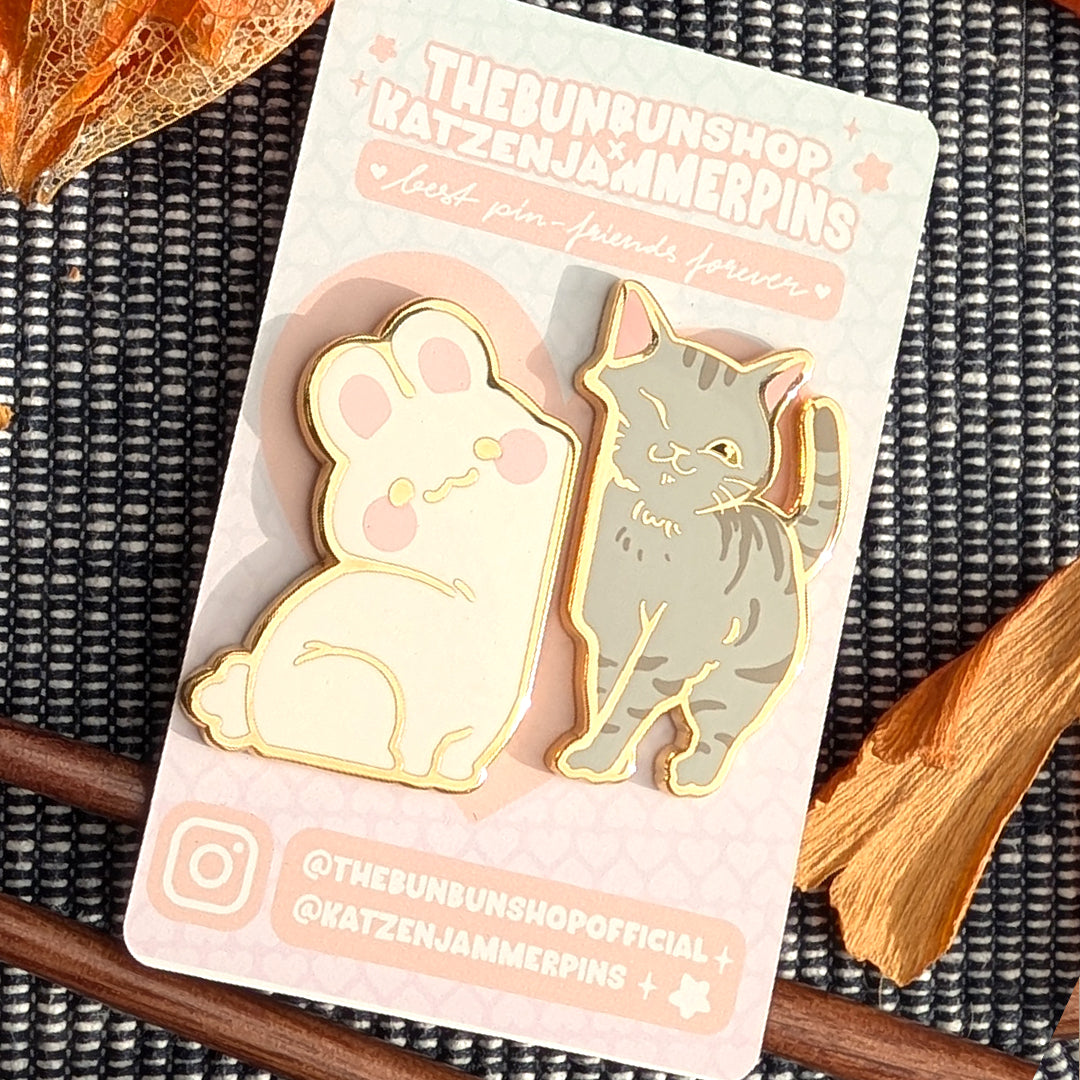 BFF Pin Set - Collaboration with TheBunBunShop