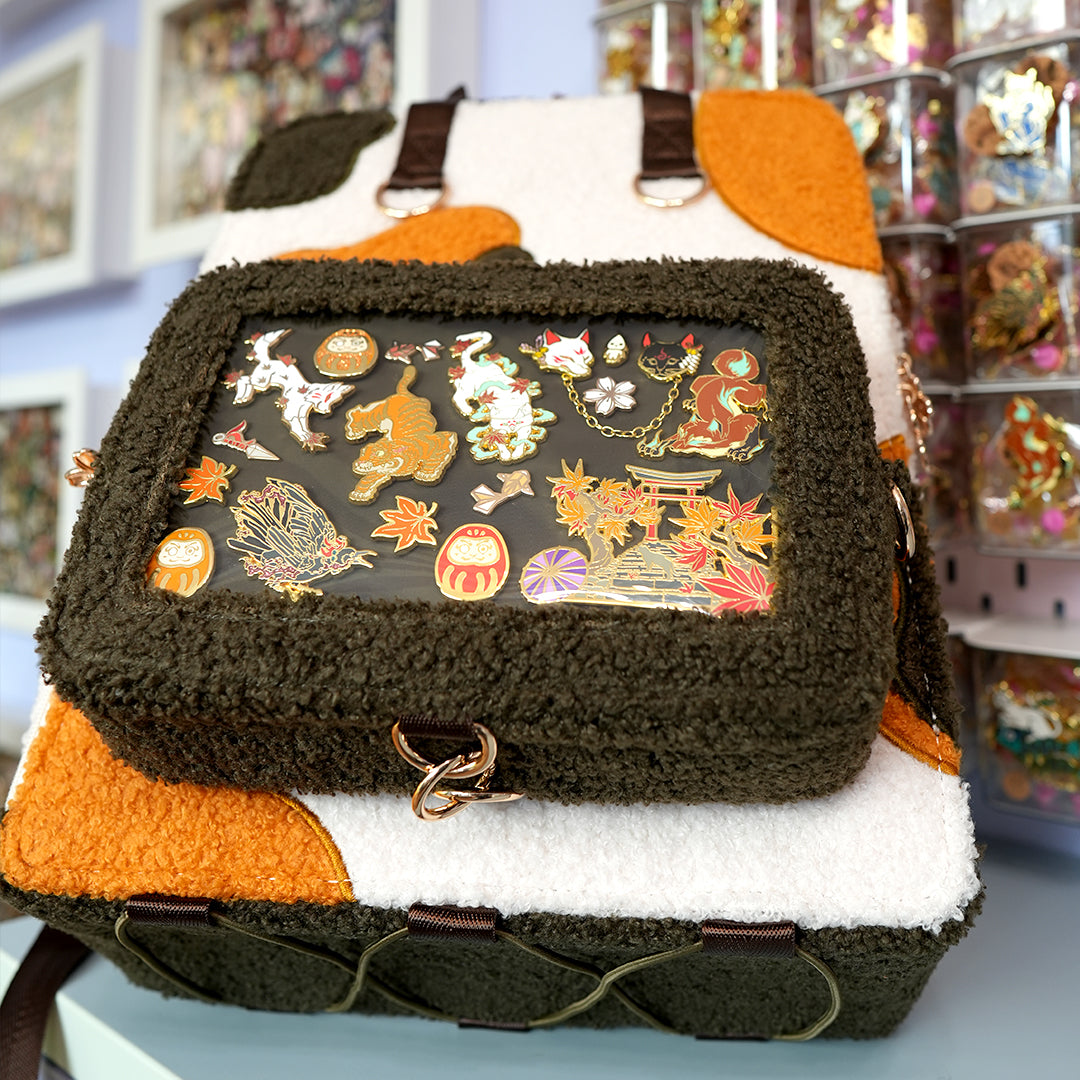 Ita Bag Backpack Calico + Front Pocket – Katzenjammerpins