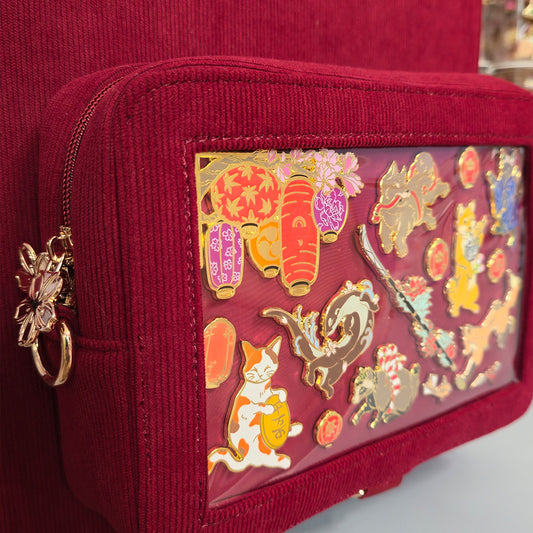 Red Ita Bag Backpack [GOLD HARDWARE]