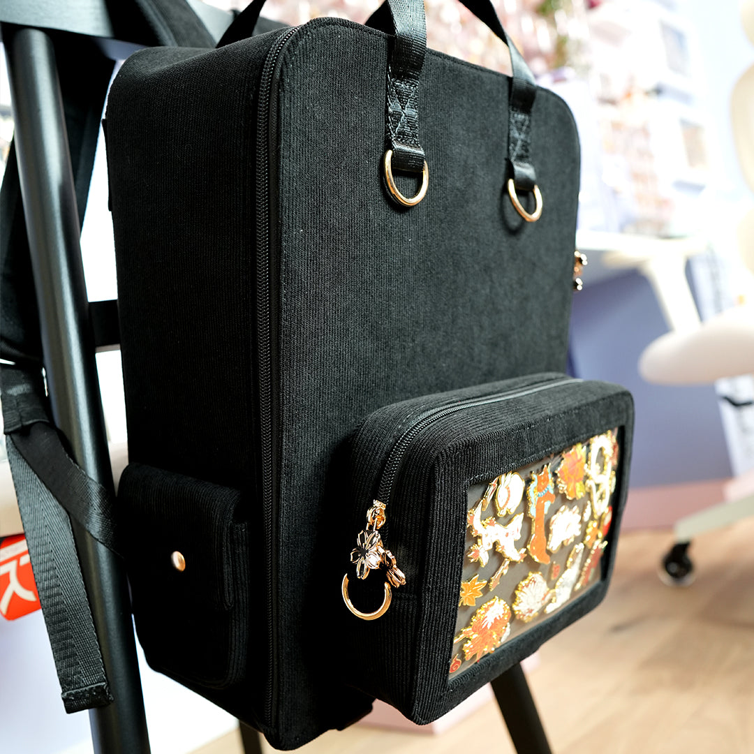 Black Ita Bag Backpack [SILVER HARDWARE]