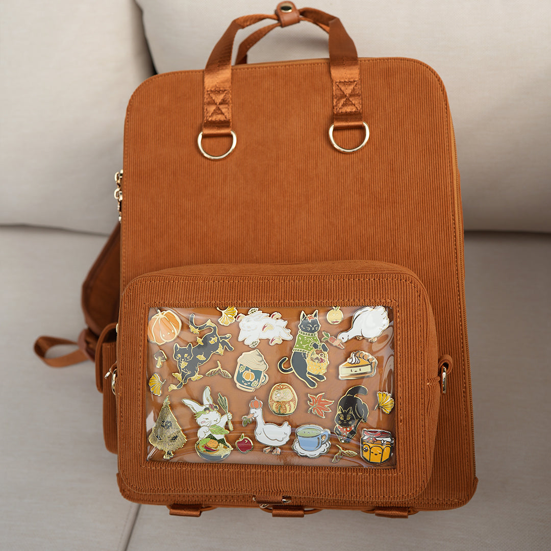 Mustard Ita Bag Backpack [GOLD HARDWARE]