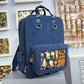 Ita Bag Backpack Midnight + Front Pocket [SILVER HARDWARE]
