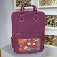 Ita Bag Backpack Berry + Front Pocket [SILVER HARDWARE]