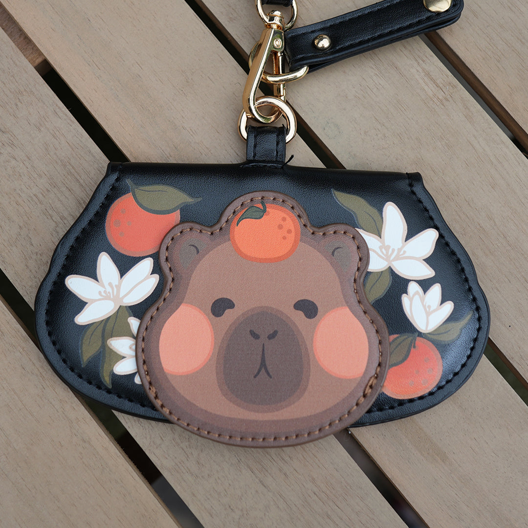 Capybara Black Glasses Holder