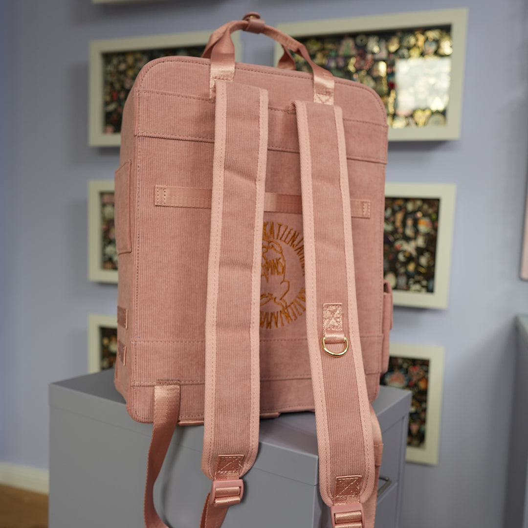 Ita Bag Backpack Old Rose + Front Pocket [SILVER HARDWARE]