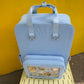 Pastel Blue Ita Bag Backpack [GOLD HARDWARE]