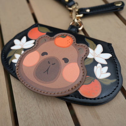 Capybara Black Glasses Holder