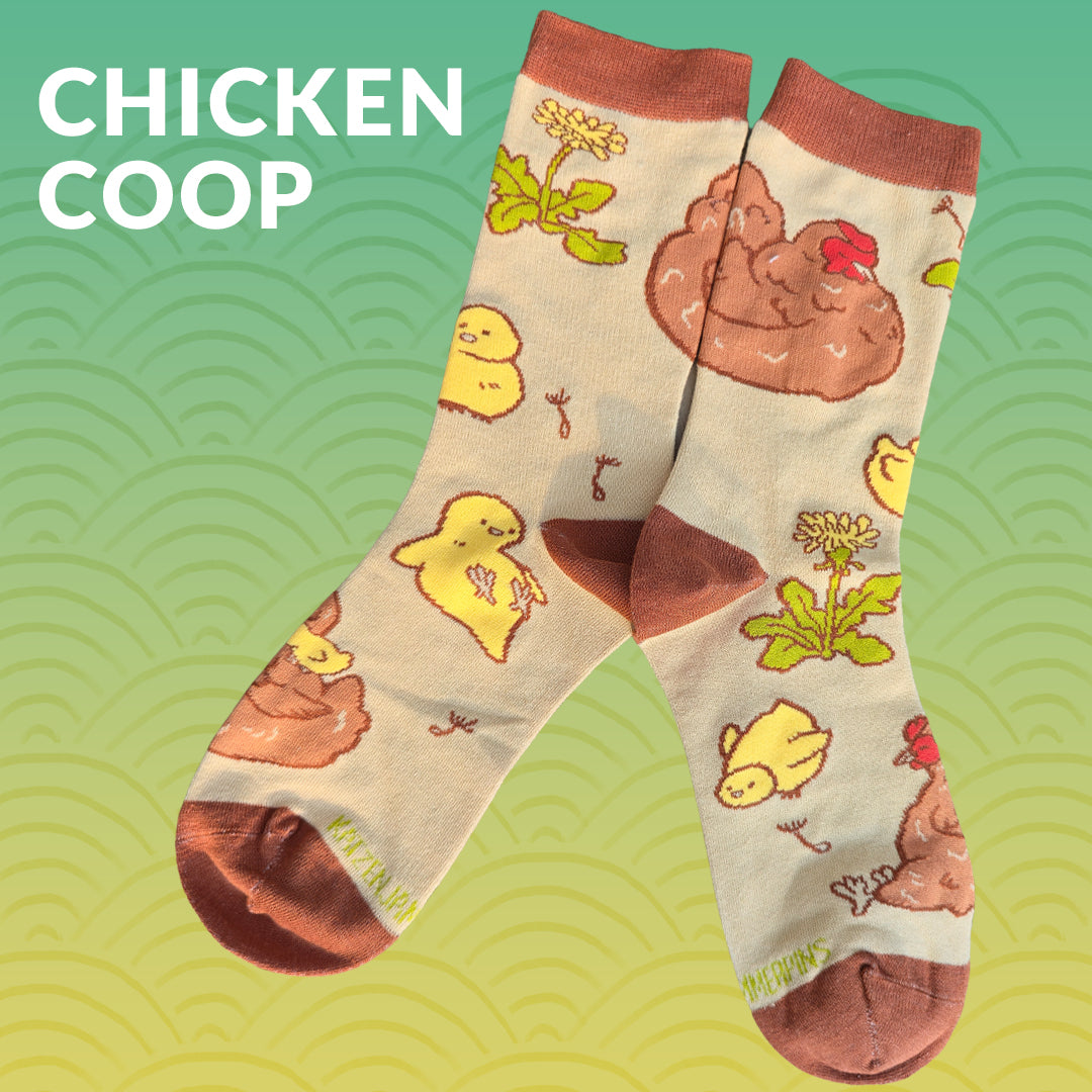 Chicken Coop - Art Socks
