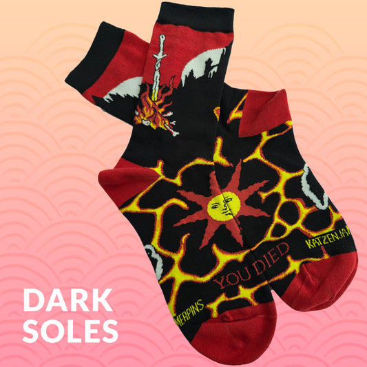 Dark Soles - Art Socks