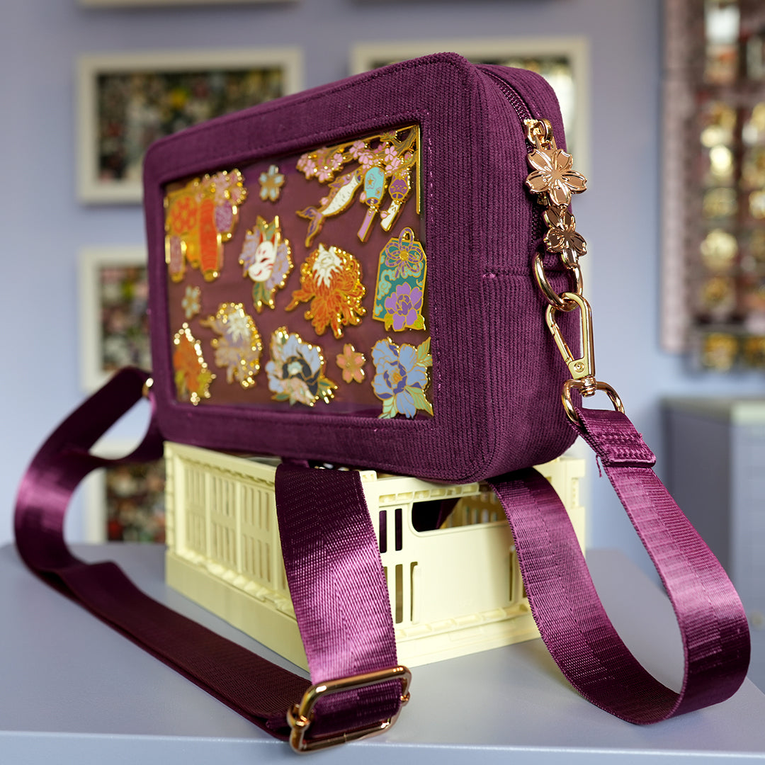 Ita Bag Backpack Berry + Front Pocket [GOLD HARDWARE]