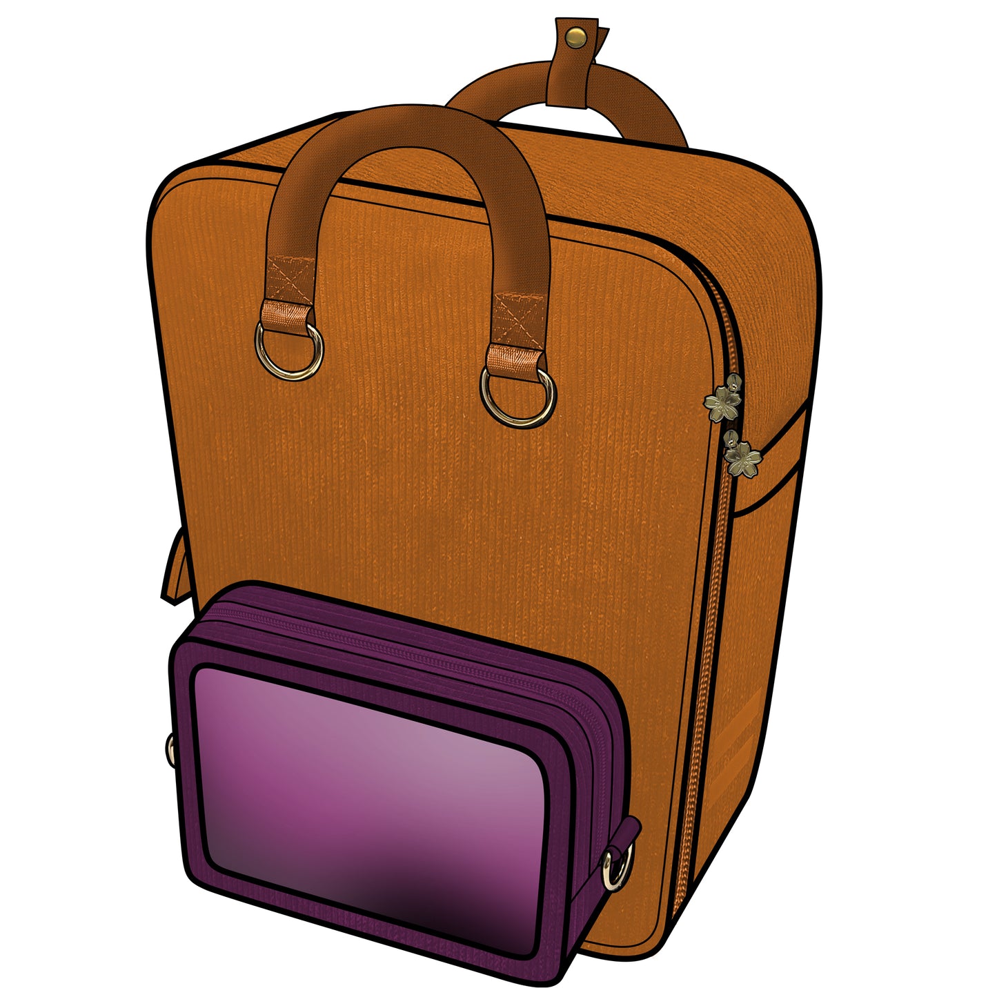 Ita Bag Backpack Mustard + Front Pocket [PRE ORDER]