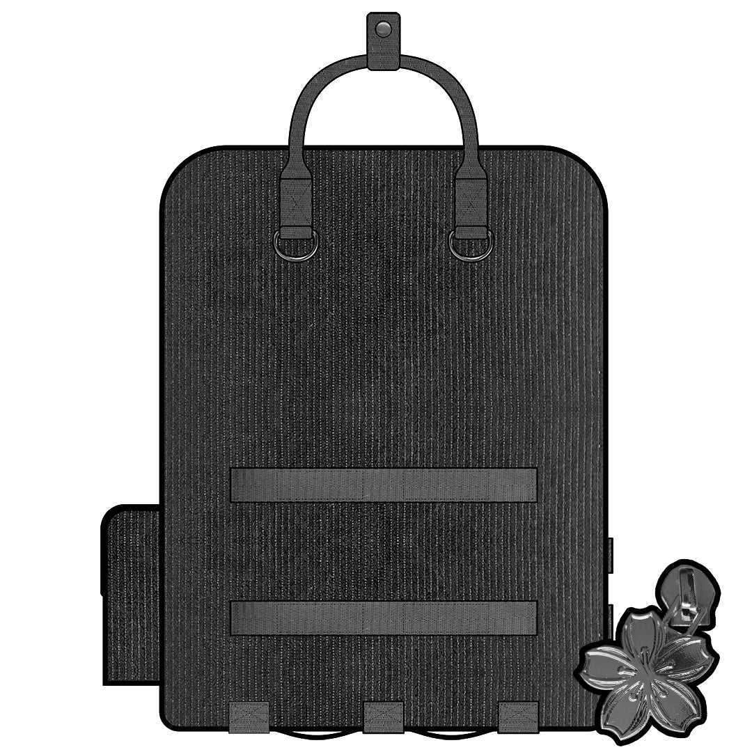 Ita Bag Backpack Black & Silver + Front Pocket [PRE ORDER]