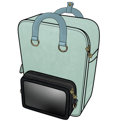 Ita Bag Backpack Mint + Front Pocket [PRE ORDER]
